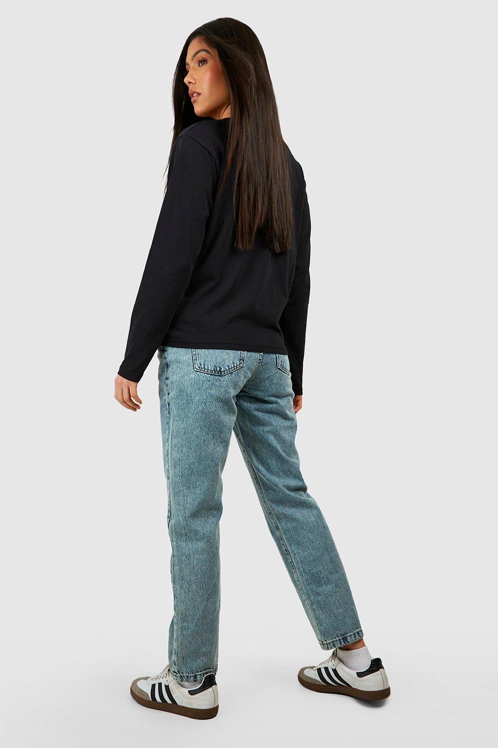 Maternity Over Bump Straight Leg Jeans boohoo IE